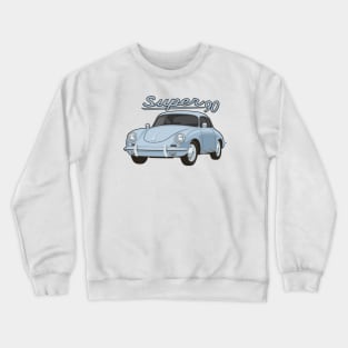 356 B Super 90 gt coupe Car classic vintage retro grey Crewneck Sweatshirt